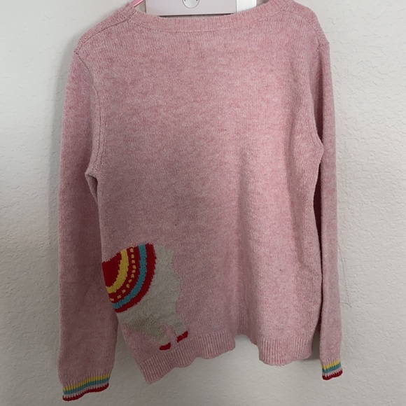 Girls Tucker and Tate size 7 sweater pink with llama - Picture 2 of 5